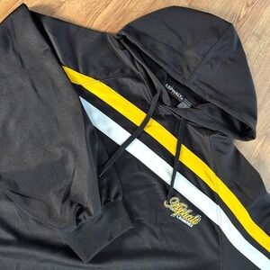 VTG Starter Asphalt Legend Hoodie Men's Size XL Drawstring‎ Black Yellow Sweater